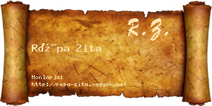 Répa Zita névjegykártya