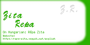 zita repa business card